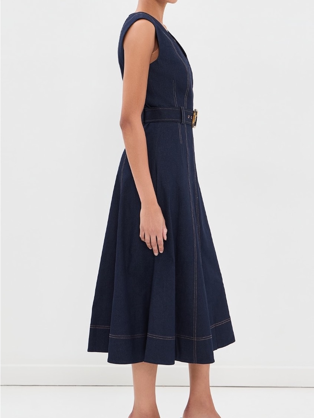NWOT Veronica Beard Cosette Dress in Midnight Wash, Size US 0/2/4/6/8/10 - Picture 4 of 16